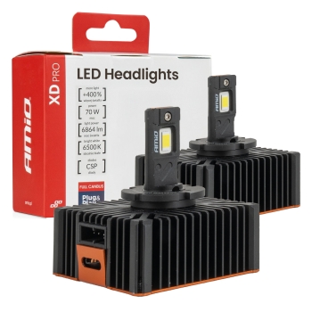 AMiO D5S LED Plug & Play XD Pro Series Full Canbus D5S LED Headlight 6500K Duobox